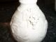Antique Tall White Parian Vase - Sprigged On Grape Clusters Vases photo 3