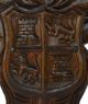 French Medieval Carved Wooden Heraldic Shield Arm,  Knight Wall Plaque Panel Other Antique Woodenware photo 2