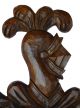 French Medieval Carved Wooden Heraldic Shield Arm,  Knight Wall Plaque Panel Other Antique Woodenware photo 3
