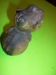 Small Hand Carved Wooden Troll - Gnome Carved Figures photo 2