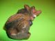 Small Hand Carved Wooden Troll - Gnome Carved Figures photo 5