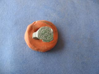 Ancient Roman Bronze Seal Ring 1 - 2 Ct.  A.  D Rare photo