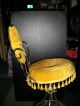 Vintage Mid - Century Gold Brass Swivel Seat Vanity/dresser Chair Padded Stool Post-1950 photo 3