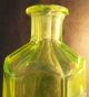 Rare Vaseline Pontil Uranium Glass Enamel Apothecary Chemist Bottle Jar Pharmacy Bottles & Jars photo 2