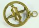 Antique Early Bronze Astronomical Ring Armillary Sphere Rings Instrument 42mm Other Antique Science Equip photo 2