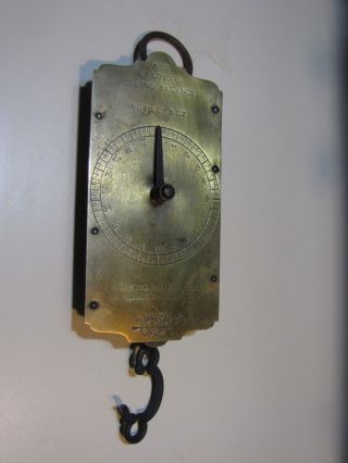 Antique 2 Salter ' S Spring Balance Brass Scales Pre 1825 40 Lb By 2 Oz England photo