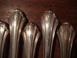 Sterling Silver Handle Lunt Bel Chateau 11 Dinner Knives 9 