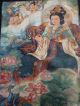 Tibet,  Hand - Embroidered Silk Class - The Queen Thangka Guanyin Buddha /tk 108 Tibet photo 4