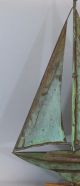 Small Handmade,  Full Body,  20thc Folk Art Copper Sailboat Weathervane,  Nr Weathervanes & Lightning Rods photo 1