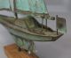 Small Handmade,  Full Body,  20thc Folk Art Copper Sailboat Weathervane,  Nr Weathervanes & Lightning Rods photo 8