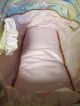 Vintage Red - Man Wicker Baby/doll Bassinet Carrier With Pads Pink Girl Baby Cradles photo 7