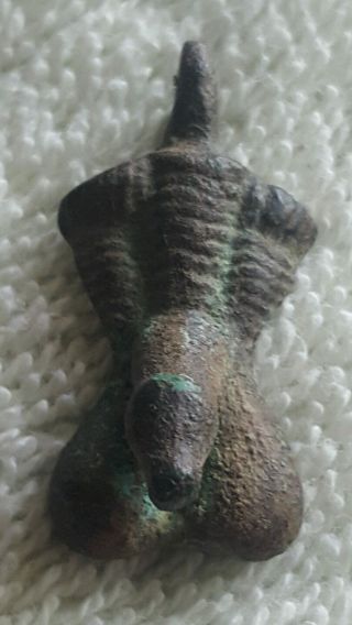 Roman Rare Bronze Phalus Pendant photo