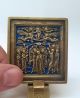 Russia Orthodox Bronze Icon The Ascension.  Enameled 19th Cent Roman photo 4