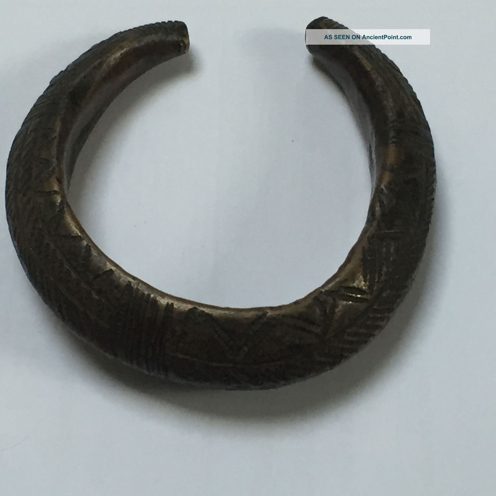 Celtic Iron Age Period Bronze Decorated Bracelet Other Antiquities photo