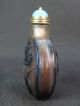Chinese Crab Insect Carved Peking Overlay Glass Snuff Bottle Snuff Bottles photo 2