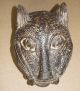 African Leopard Head Benin Africa Nigeria Art Statue Afrika Animal Cat Terracota Masks photo 1