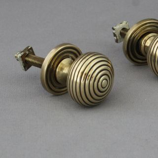 Reclaimed Brass Beehive Cabinet Knobs photo
