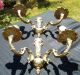 Ornate Brass Wall Lights,  French Vintage Chandeliers, Fixtures, Sconces photo 1
