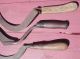 3 Vintage Hand Scythe / Sickle - Primitive Farm Tools (1) Village Blacksmith Primitives photo 4
