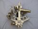 Solid Brass Sextant Marine Heavy Handheld Ship Astrolabe Nautical Decor Sextants photo 1