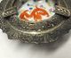 A096: Chinese Painted Porcelain And Brass Ware Ashtray With Name Of An Era Other Chinese Antiques photo 2