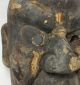 A171: Very Old Japanese Wood Carving Big Noh Mask Of Fierce God Called Beshimi Masks photo 3