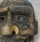 A170: Very Old Japanese Wood Carving Big Noh Mask Of Jealous Female Demon Hannya Masks photo 2
