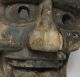 A170: Very Old Japanese Wood Carving Big Noh Mask Of Jealous Female Demon Hannya Masks photo 4