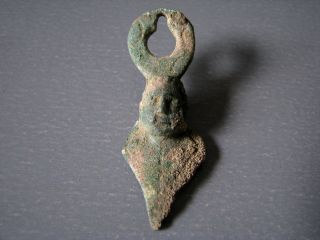 & Most Rare Ancient Roman Bronze Pendant Good Patina Don ' T Miss photo