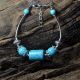 Natural Turquoise & Tibet Silver Handwork National Fashion Bracelet @aa27 Bracelets photo 2