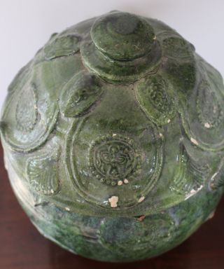 Large Song Dynasty Glazed Jar With Buddhist Emblems photo