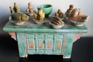 Chinese Ming Dynasty Offering Table photo
