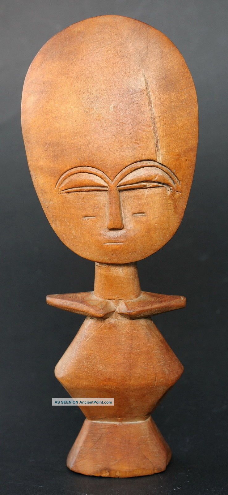 Vtg West African Hand Carved Statue Fertility Doll Akuaba Not A Tourist Souvenir Sculptures & Statues photo