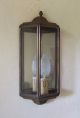 Antique French Brass And Glass Wall Lantern Chandelier Light Sconce Chandeliers, Fixtures, Sconces photo 1