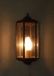 Antique French Brass And Glass Wall Lantern Chandelier Light Sconce Chandeliers, Fixtures, Sconces photo 3