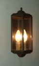 Antique French Brass And Glass Wall Lantern Chandelier Light Sconce Chandeliers, Fixtures, Sconces photo 4