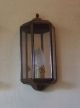 Antique French Brass And Glass Wall Lantern Chandelier Light Sconce Chandeliers, Fixtures, Sconces photo 6