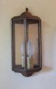Antique French Brass And Glass Wall Lantern Chandelier Light Sconce Chandeliers, Fixtures, Sconces photo 7