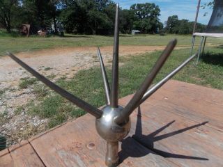 Vtg Lightning Rod Spike Sputnik Topper Unique photo