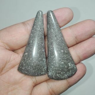 Pair Lightning Stone Blessed Charm Java Batu Petir Indonesia Java Amulet photo