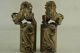 Collectibles Old Decorated Handwork White Copper Carving Kylin Pair Statue W Other Antique Chinese Statues photo 1