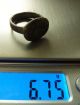 Ancient Post - Medieval Bronze Seal - Ring (675). Other Antiquities photo 4