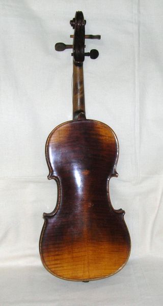 Antique 19th Century 4/4 Violin With Old Case Green photo