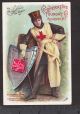Joan Of Arc Liberated Woman Red Cross Stove Range Co Rochester Ny Ad.  Trade Card Stoves photo 1