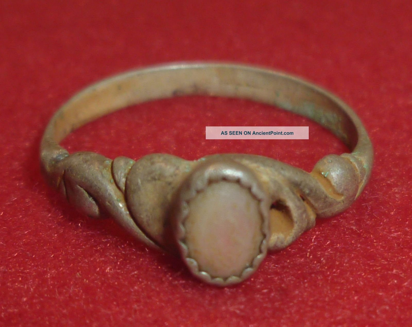 British - Tudor Period Silver Ring Circa 1500 - 1600 Ad - 2966 - British photo
