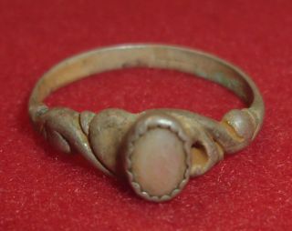 British - Tudor Period Silver Ring Circa 1500 - 1600 Ad - 2966 - photo