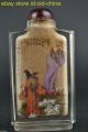 China Collectible Old Glass Inside Painting God Man Decor Noble Snuff Bottle Snuff Bottles photo 2