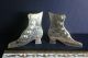 Antique Victorian Rare Brass & Copper Fireplace Boot Mantle Ornaments Hearth Ware photo 1