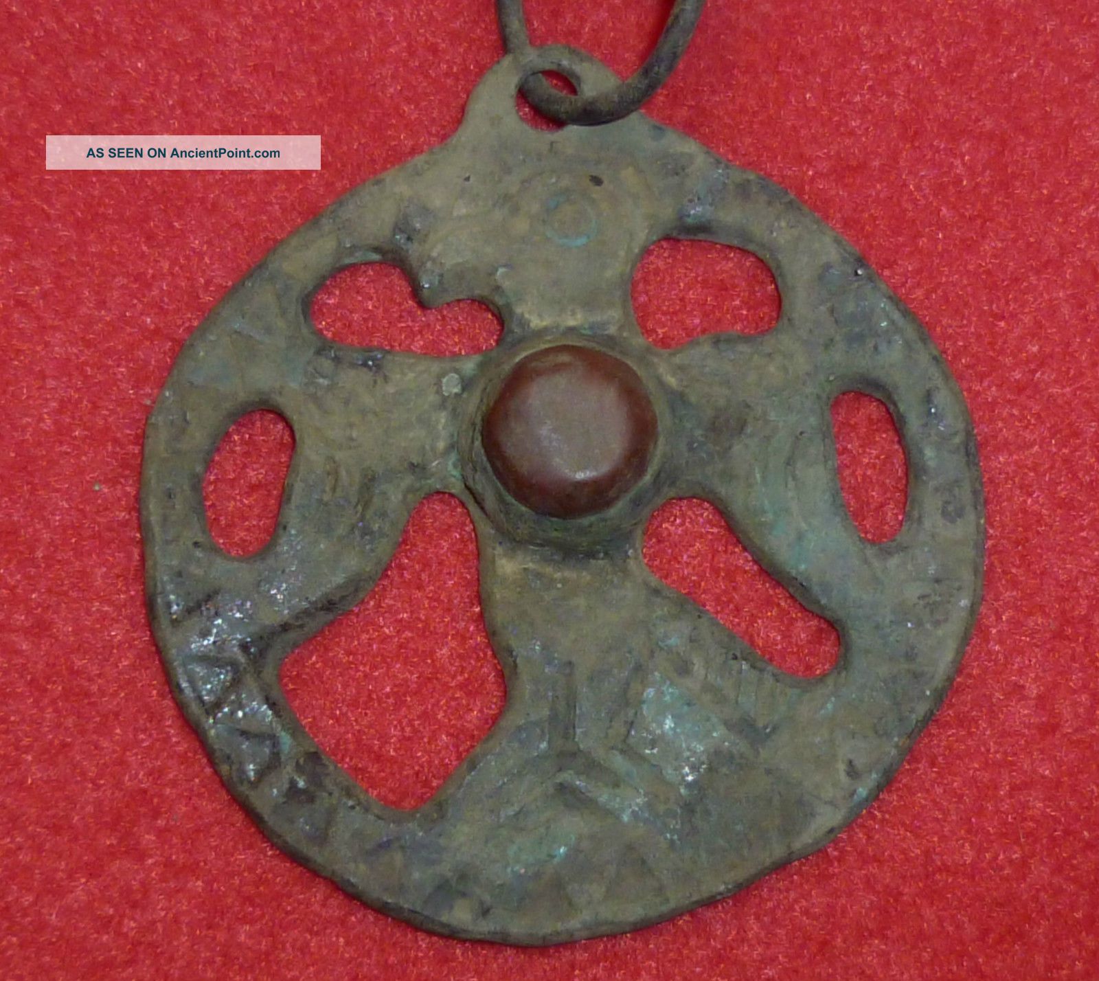Roman Ancient Artifact Bronze Eagle Amulet / Pendant Circa 200 - 400 Ad - 2959 - Roman photo