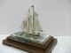 The Sailboat Of Silver960 Of Japan.  2 Masuts.  Takehiko ' S Work. Other Antique Sterling Silver photo 3